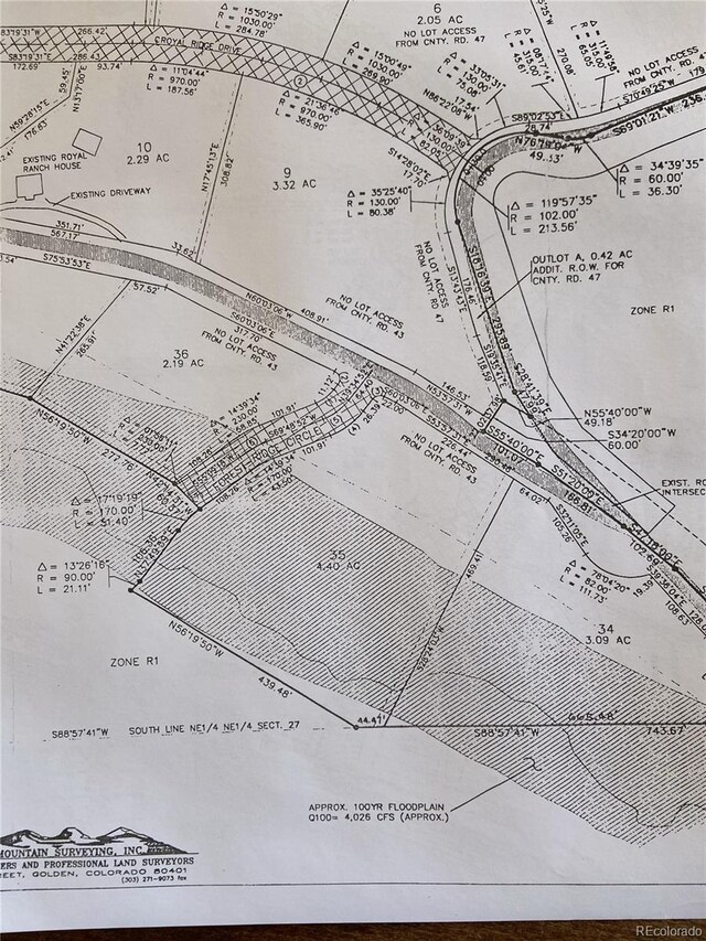 44 Forest Ridge Cir, Bailey, CO 80421 - survey map / technical document