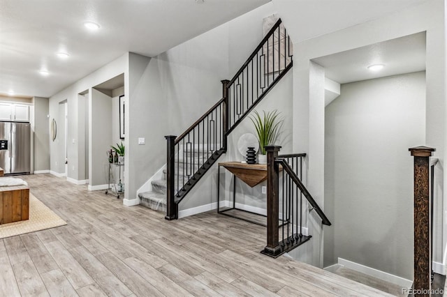 entryway featuring light hardwood / wood-style floors