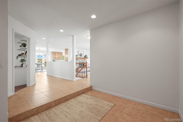 2845 Cherry Way, Parker, CO 80138 - hallway with tile patterned floors and recessed lighting