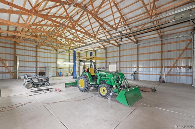 2845 Cherry Way, Parker, CO 80138 - garage featuring metal wall
