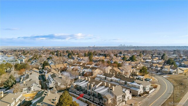 5155 W 68th Ave Unit 5, Westminster, CO 80030 - aerial view of property and surrounding area featuring nearby suburban area