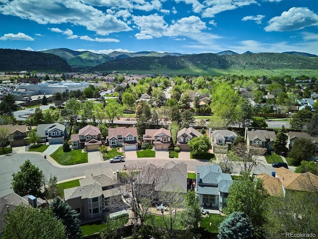 7354 S Robb St, Littleton, CO 80127 - aerial view of residential area with mountains
