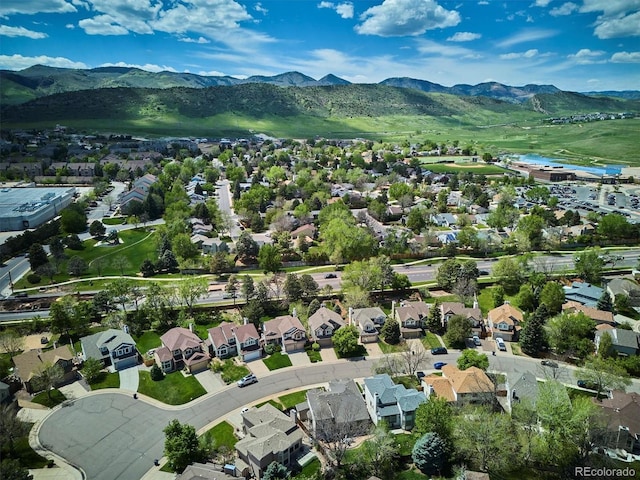 7354 S Robb St, Littleton, CO 80127 - aerial perspective of suburban area with a mountainous background