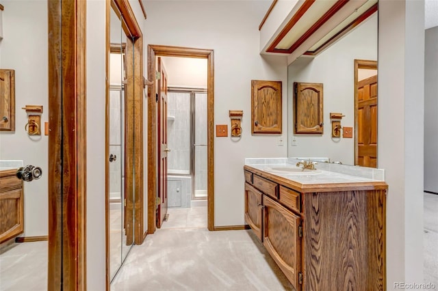 bathroom featuring vanity