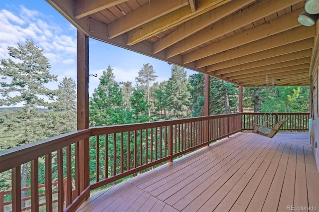 13540 Deer Ridge Way, Larkspur, CO 80118 - view of wooden deck