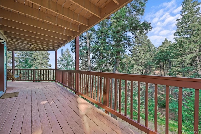 13540 Deer Ridge Way, Larkspur, CO 80118 - view of wooden deck