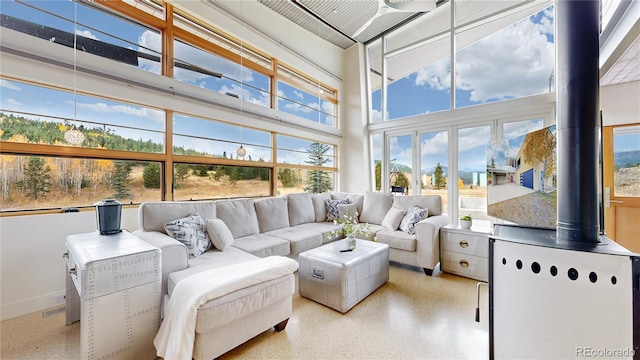 sunroom featuring plenty of natural light