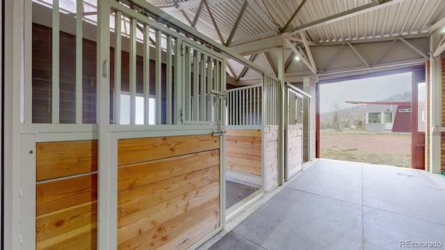 view of horse barn