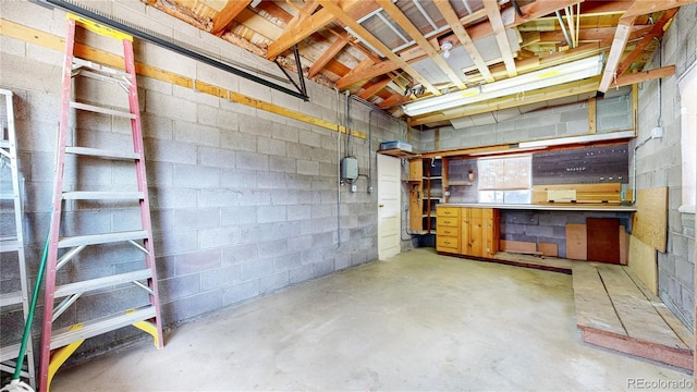 4420 Teller St, Wheat Ridge, CO 80033 - basement with concrete block wall