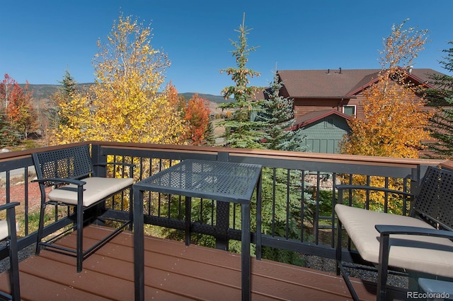 view of wooden terrace