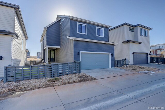 1732 Stable View Dr, Castle Pines, CO 80108 - view of front of property with an attached garage, driveway, and fence