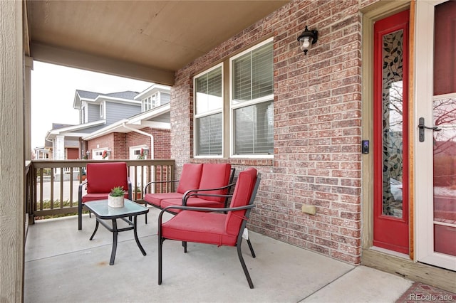 balcony with covered porch