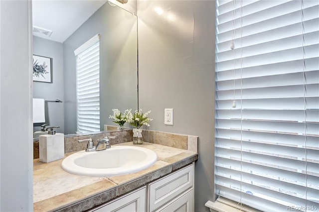 bathroom featuring vanity