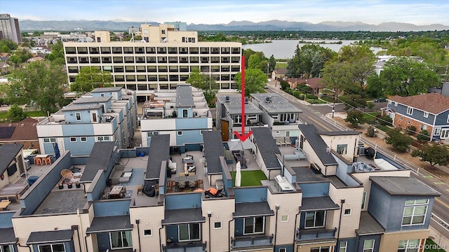 3522 W 17th Ave, Denver, CO 80204 - aerial view of a water and mountain view