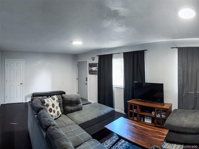 2114 N 21st St, Grand Junction, CO 81501 - living area with wood finished floors and a textured ceiling