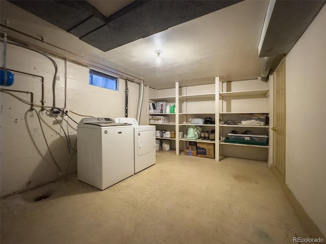 2114 N 21st St, Grand Junction, CO 81501 - basement with washing machine and dryer