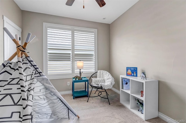 carpeted bedroom with baseboards and multiple windows