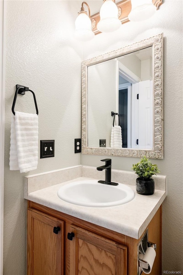 bathroom featuring vanity