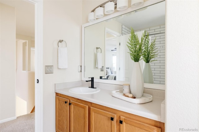 bathroom featuring vanity