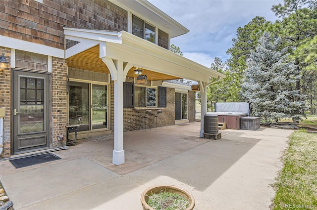 12454 Antelope Trl, Parker, CO 80138 - view of patio with a hot tub