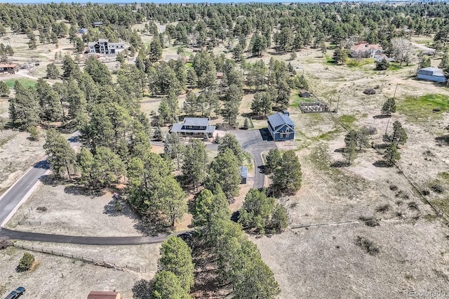 12454 Antelope Trl, Parker, CO 80138 - aerial view of property's location with a heavily wooded area