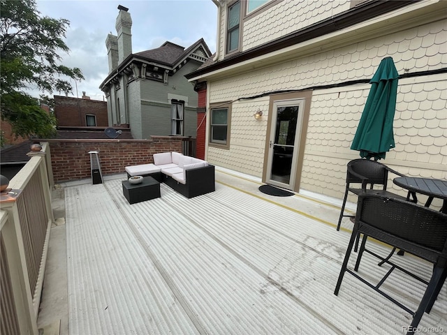 2335 Stout St, Denver, CO 80205 - deck with an outdoor hangout area