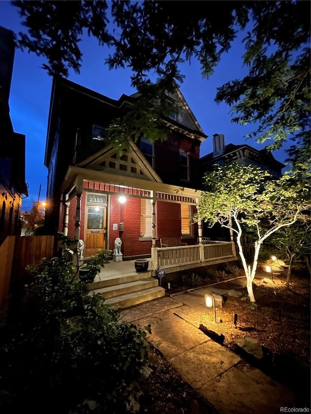2335 Stout St, Denver, CO 80205 - view of front of property with covered porch