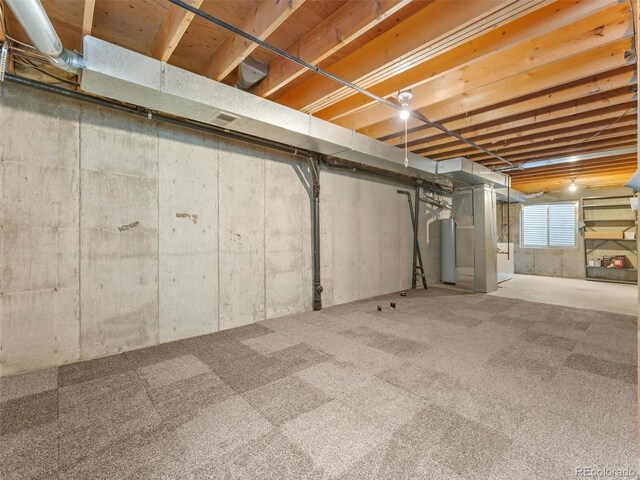 19726 Applewood Ct, Parker, CO 80138 - below grade area with gas water heater