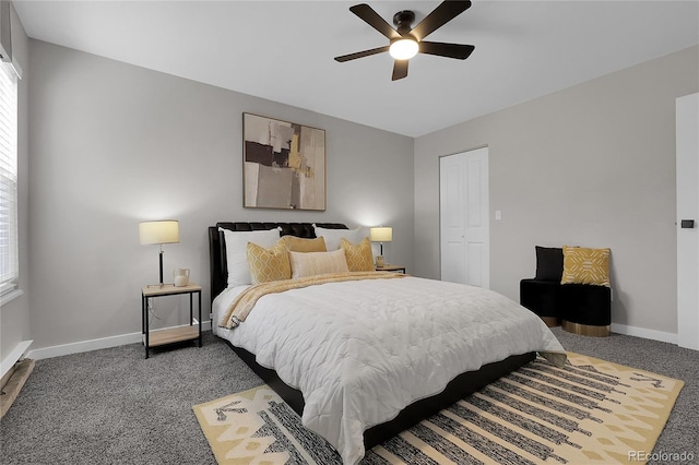 10150 Virginia Ave Unit 103, Denver, CO 80247 - bedroom featuring carpet, multiple windows, and ceiling fan