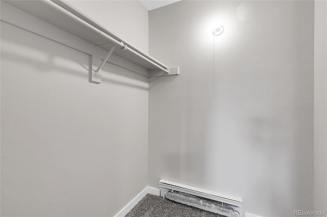 10150 Virginia Ave Unit 103, Denver, CO 80247 - spacious closet featuring a baseboard radiator and carpet floors