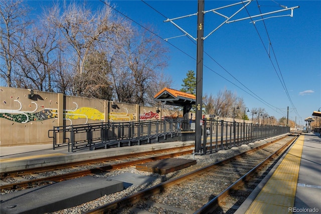 surrounding community with fence