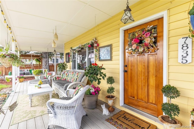 7835 Valley View St, Louviers, CO 80131 - view of wooden porch