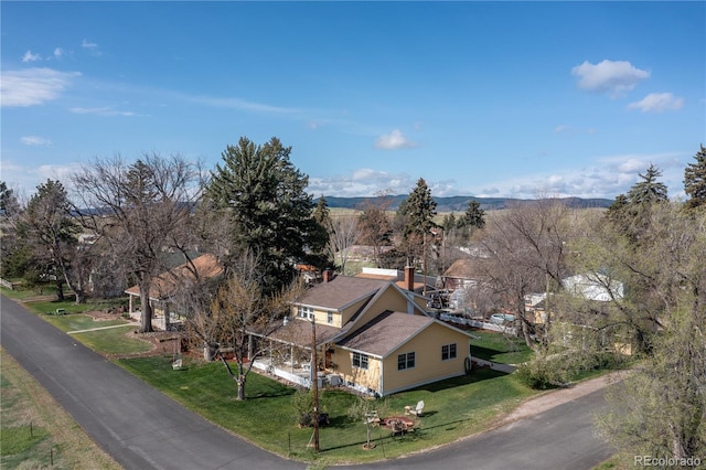 7835 Valley View St, Louviers, CO 80131 - view from above of property with a mountainous background
