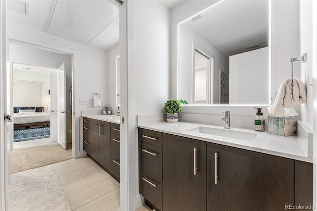 bathroom with vanity