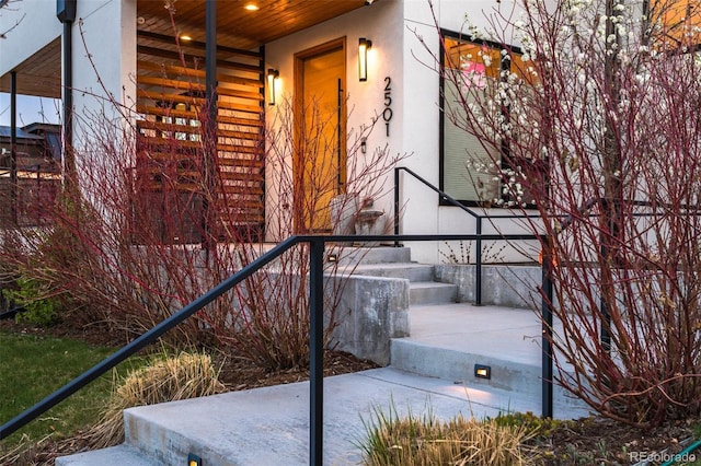 view of stairs