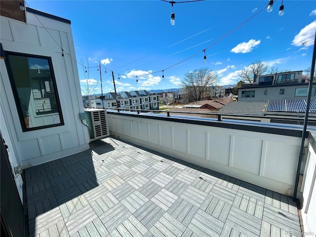3955 W 13th Ave, Denver, CO 80204 - view of patio with a residential view, central air condition unit, and a balcony