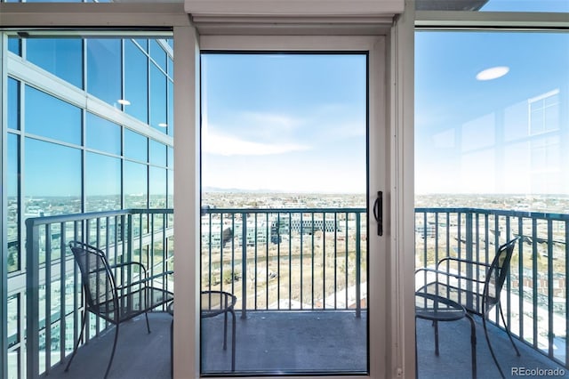 view of balcony