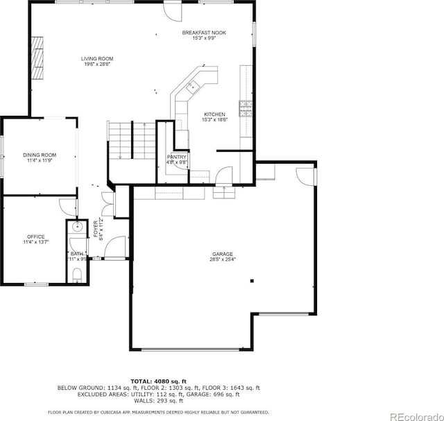 1871 Walnut Creek Ct, Colorado Springs, CO 80921 - view of property floor plan