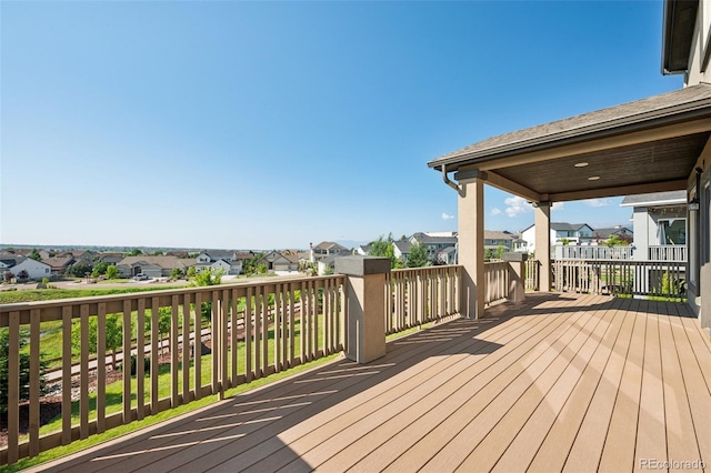 1871 Walnut Creek Ct, Colorado Springs, CO 80921 - wooden terrace featuring a residential view