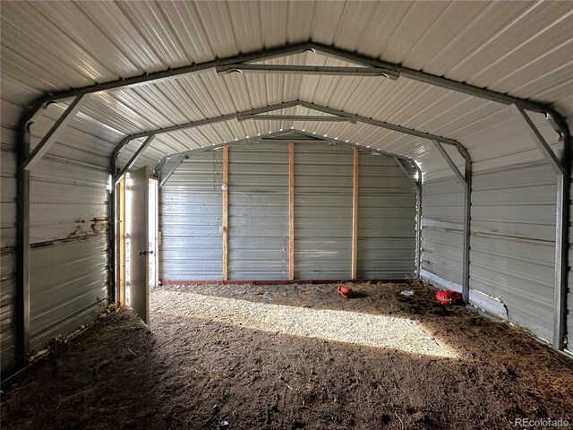 672 4th St, Limon, CO 80828 - garage with metal wall
