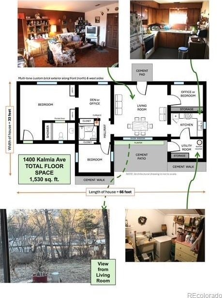1400 Kalmia Ave, Boulder, CO 80304 - view of home floor plan