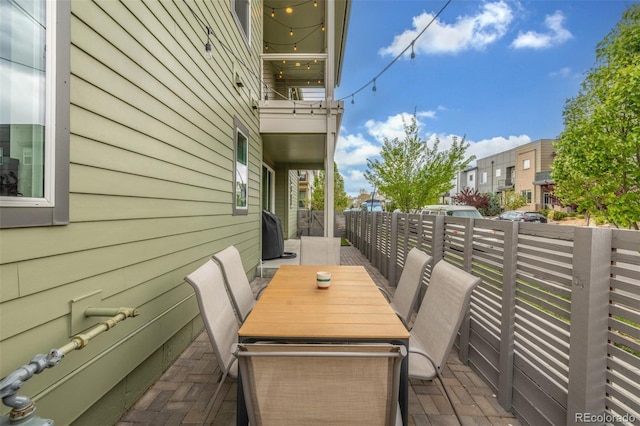 1754 W 66th Ave, Denver, CO 80221 - deck with outdoor dining area, a residential view, and a patio
