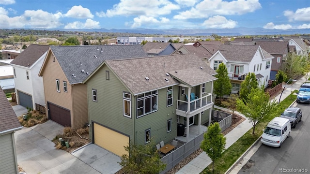 1754 W 66th Ave, Denver, CO 80221 - aerial view of residential area with mountains