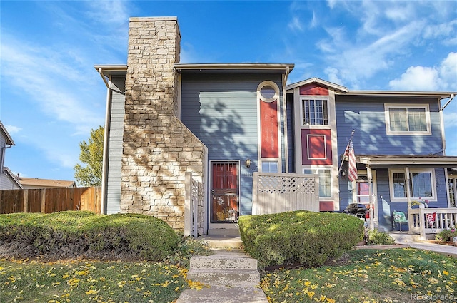 view of front of home