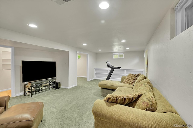 5047 S Mabre Ct, Littleton, CO 80123 - living room with recessed lighting and carpet floors