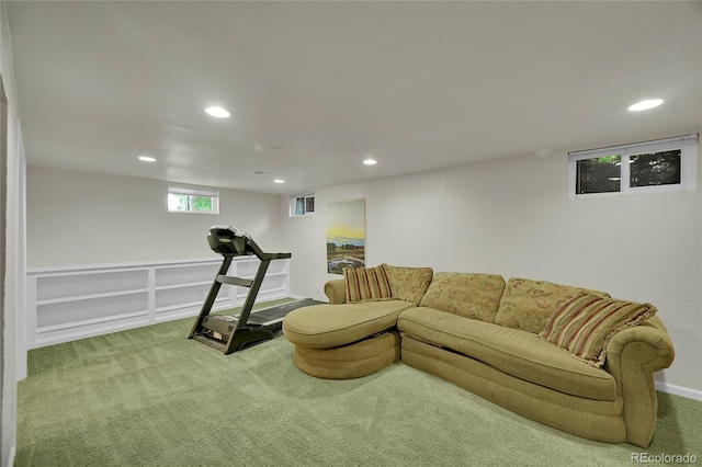 5047 S Mabre Ct, Littleton, CO 80123 - workout room featuring carpet floors and recessed lighting