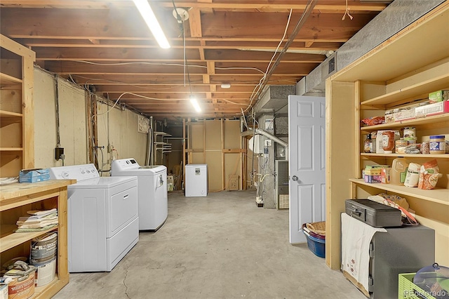 5047 S Mabre Ct, Littleton, CO 80123 - unfinished below grade area with separate washer and dryer