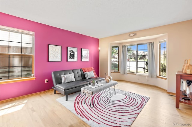 9447 Chesapeake St, Highlands Ranch, CO 80126 - living area with wood finished floors and baseboards