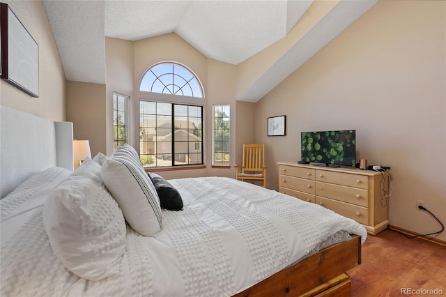 9447 Chesapeake St, Highlands Ranch, CO 80126 - bedroom with lofted ceiling and baseboards