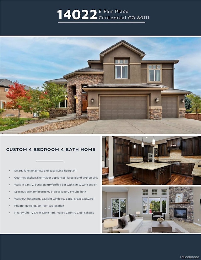 14022 E Fair Pl, Centennial, CO 80111 - view of a document with a collage of images